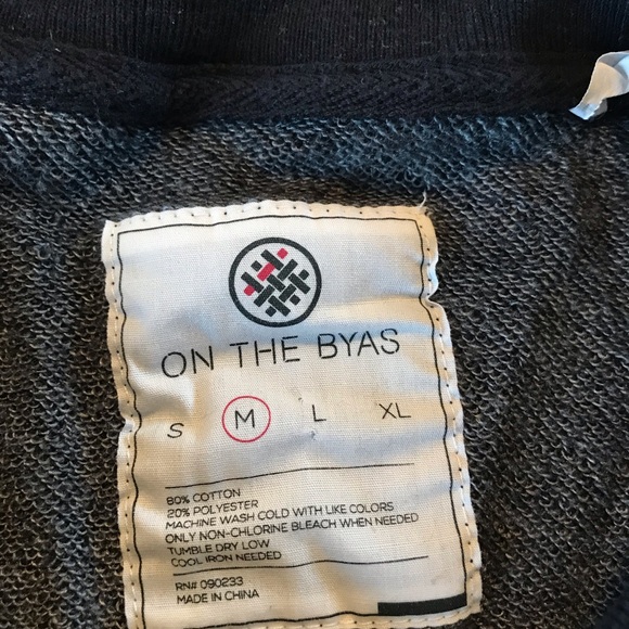 On The Byas Galaxy Pocket Black Speck Sweatshirt - Picture 3 of 6